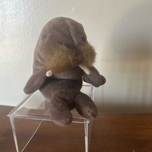 Ty Beanie Baby Jolly Walrus Retired 1996 Stuffed Animal MWMT Beanie Babies